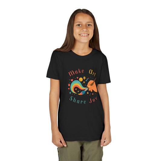 Make Art Share Joy, Kids Art Shirt