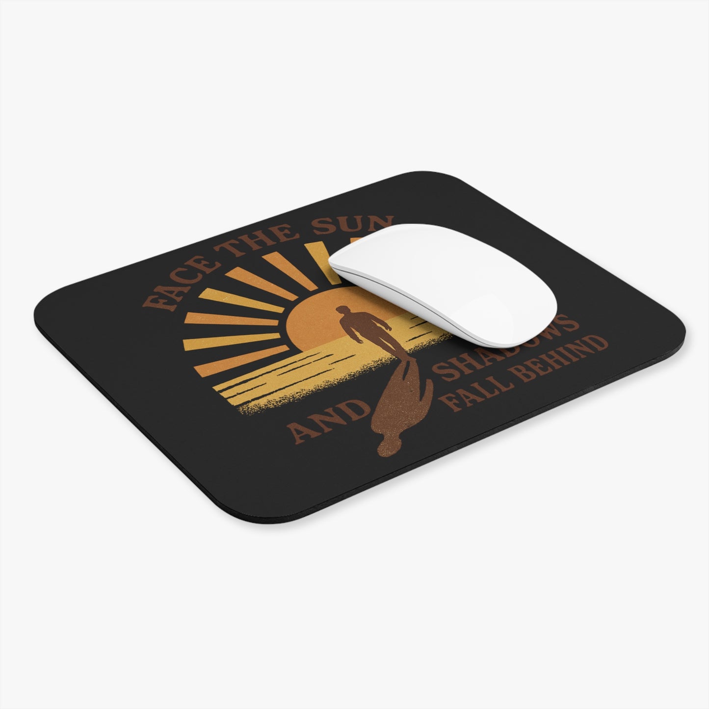 Motivational Mouse Pad - Face the Sun Design, Office Decor, Gift for Creatives, Home Office, Inspirational Desk Accessories