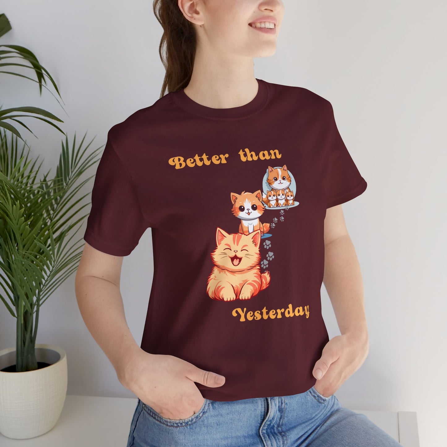 Better than Yesterday, Cat Graphic T-shirt