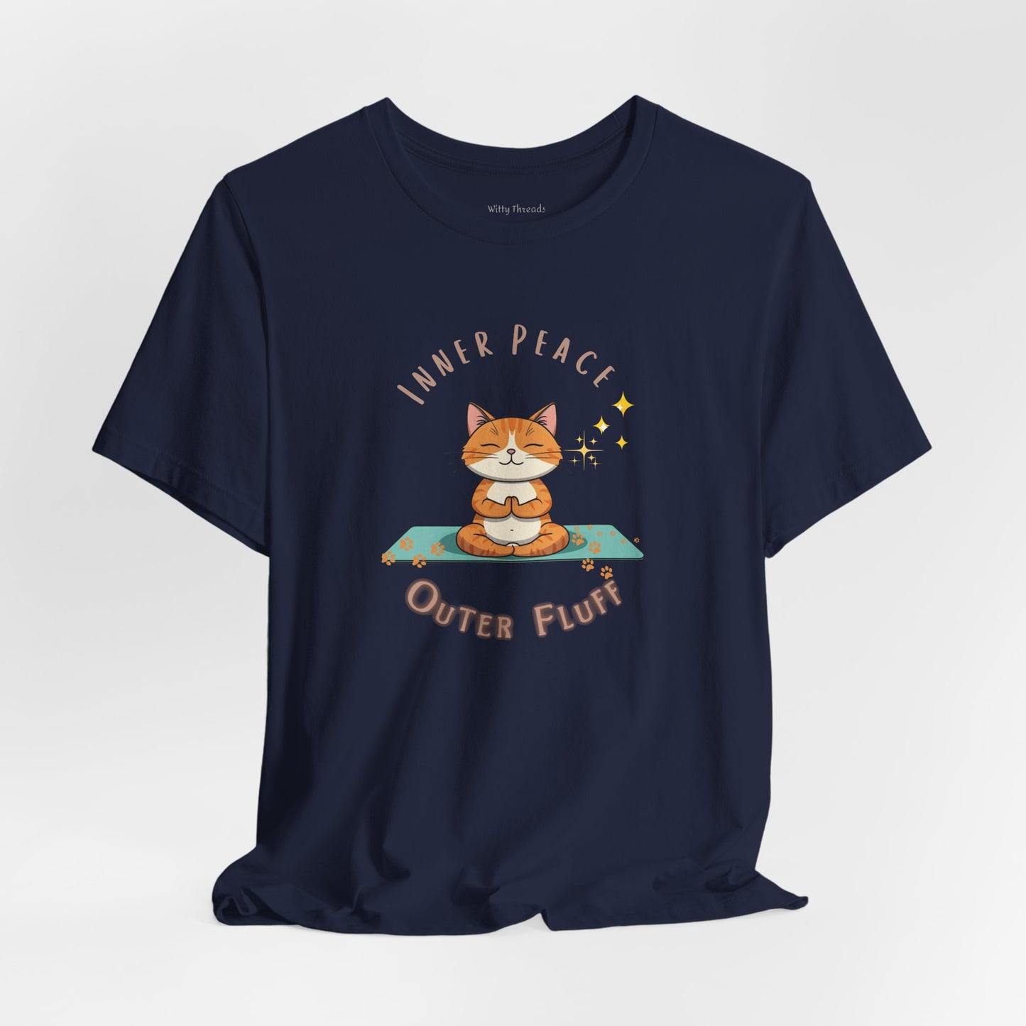 Inner Peace-Outer Fluff Cat Unisex T-shirt