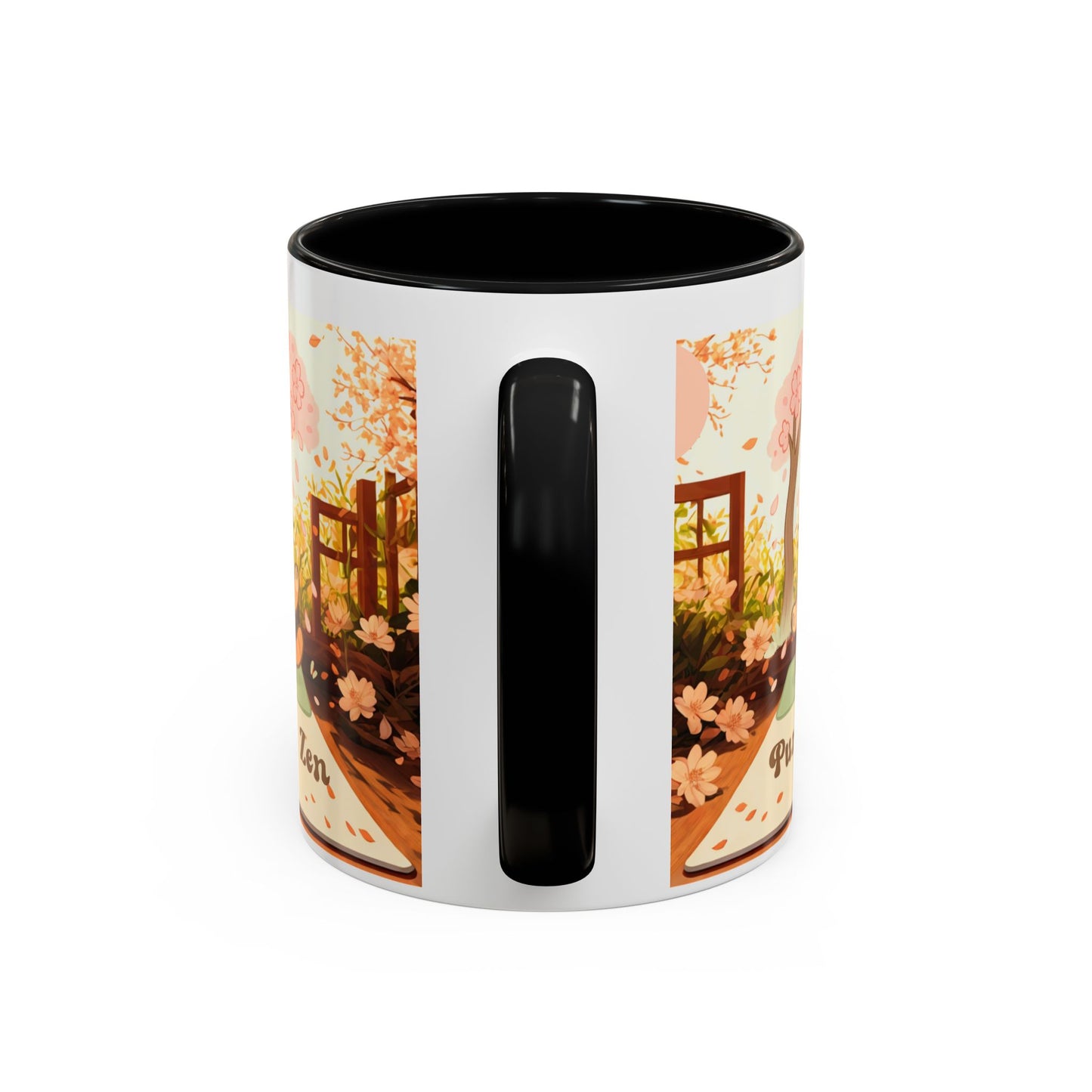 Purrfectly Zen Cat design Coffee Mug