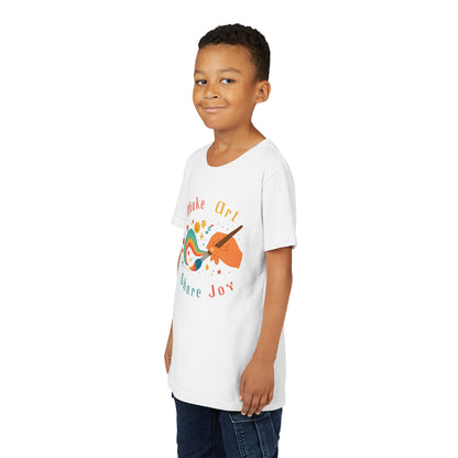 Make Art Share Joy, Kids Art Shirt