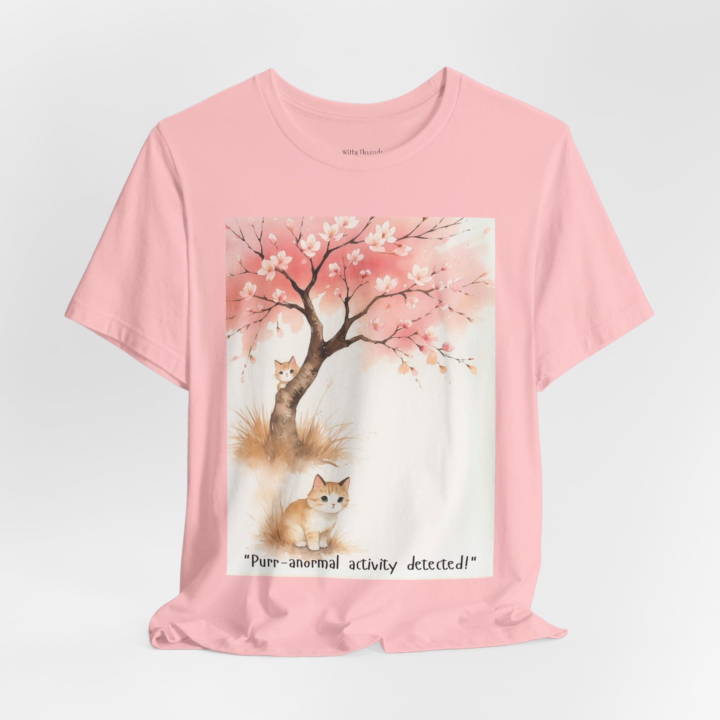 Paws & Petals Mystery T-shirt |"Purr-anormal Activity Detected"