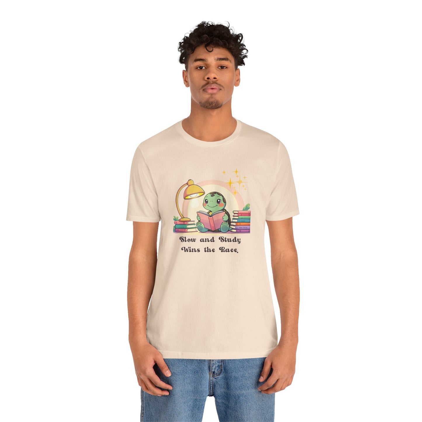 "Slow and Study Wins the Race"Turtle T-shirt