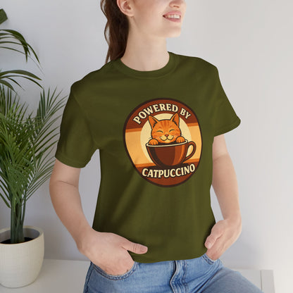 Powered by Catpuccino T-shirt
