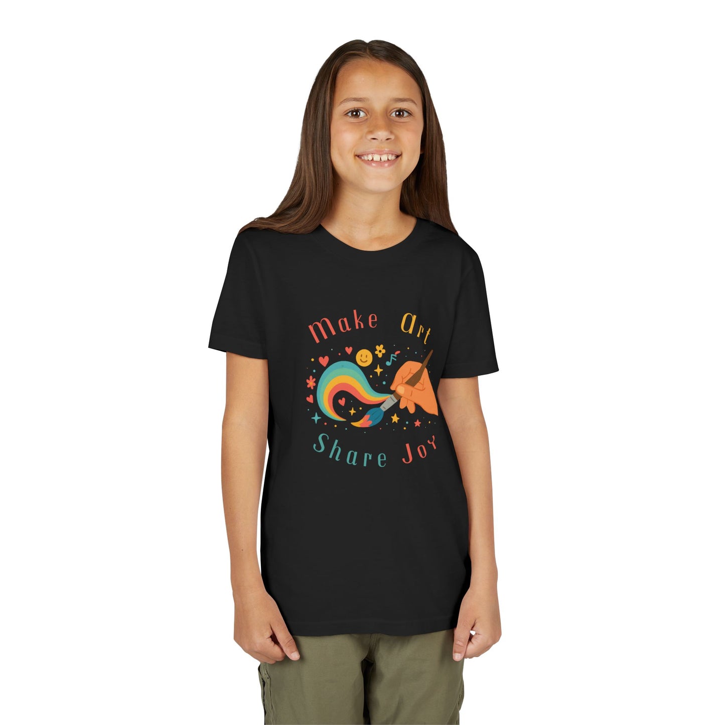 Make Art Share Joy, Kids Art Shirt