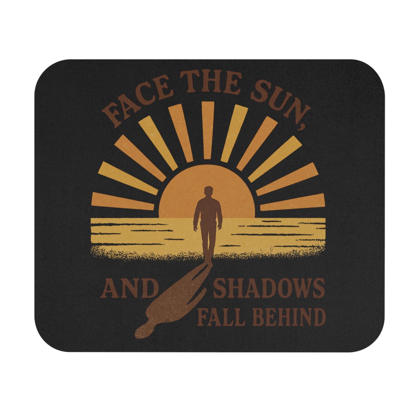 Motivational Mouse Pad - Face the Sun Design, Office Decor, Gift for Creatives, Home Office, Inspirational Desk Accessories