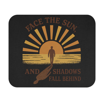 Motivational Mouse Pad - Face the Sun Design, Office Decor, Gift for Creatives, Home Office, Inspirational Desk Accessories
