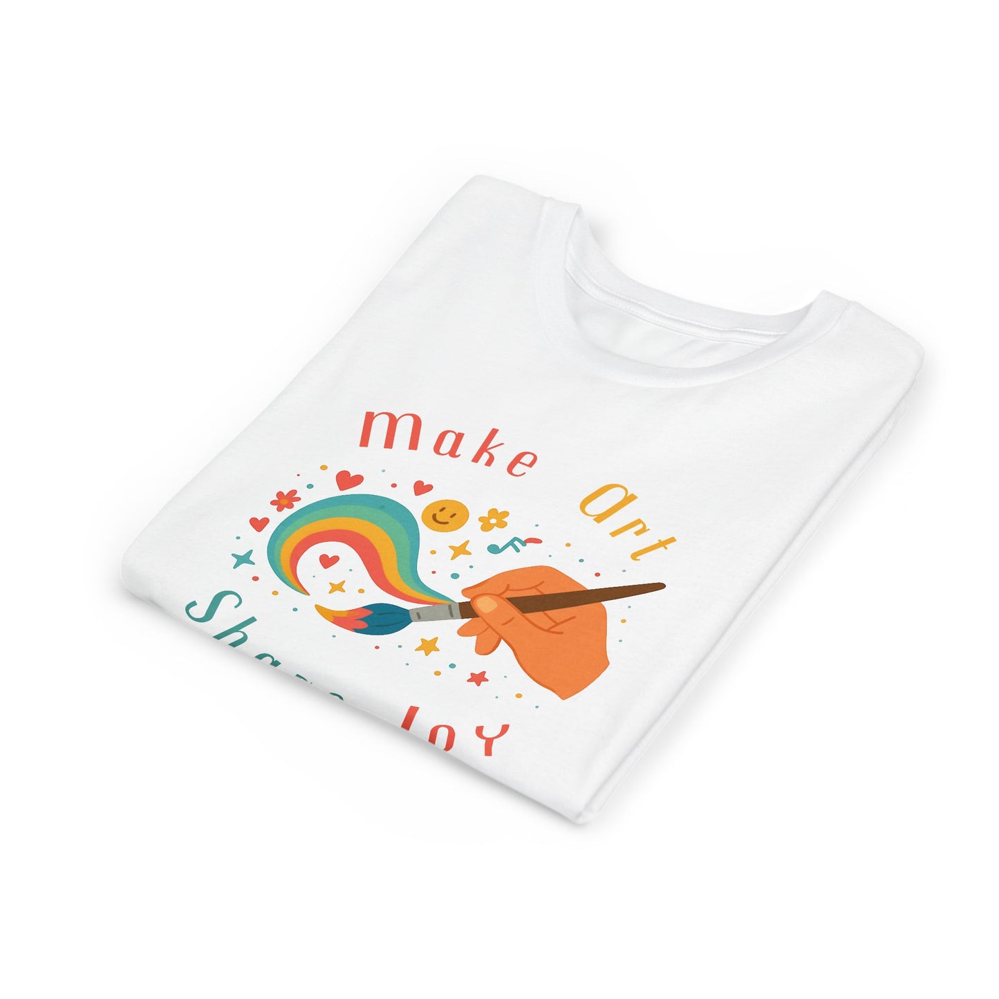 Make Art Share Joy, Kids Art Shirt