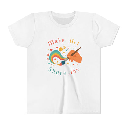 Make Art Share Joy, Kids Art Shirt
