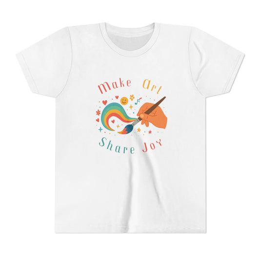 Make Art Share Joy, Kids Art Shirt