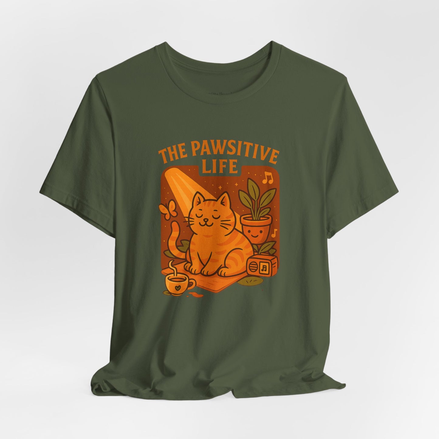 The Pawsitive Life Cat T-shirt