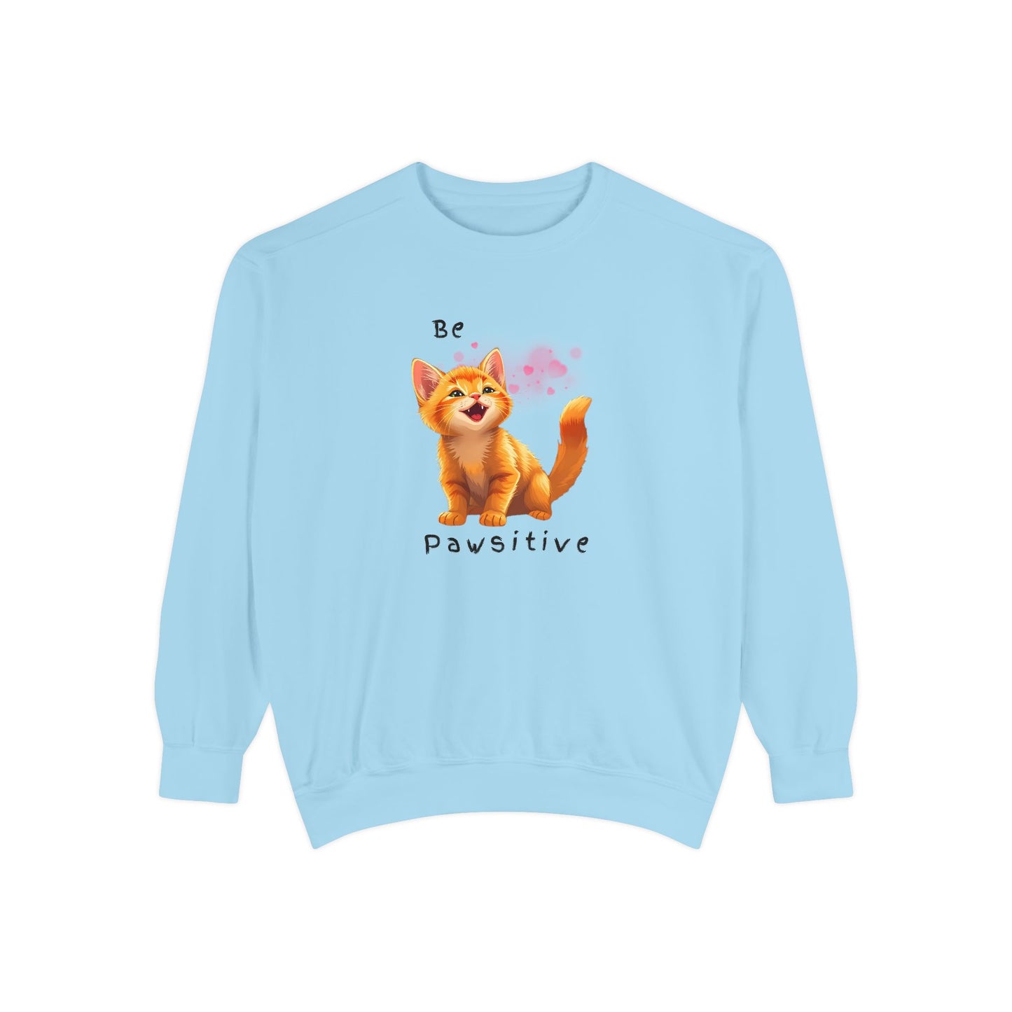 Be Pawsitive Cat Lover Sweatshirt