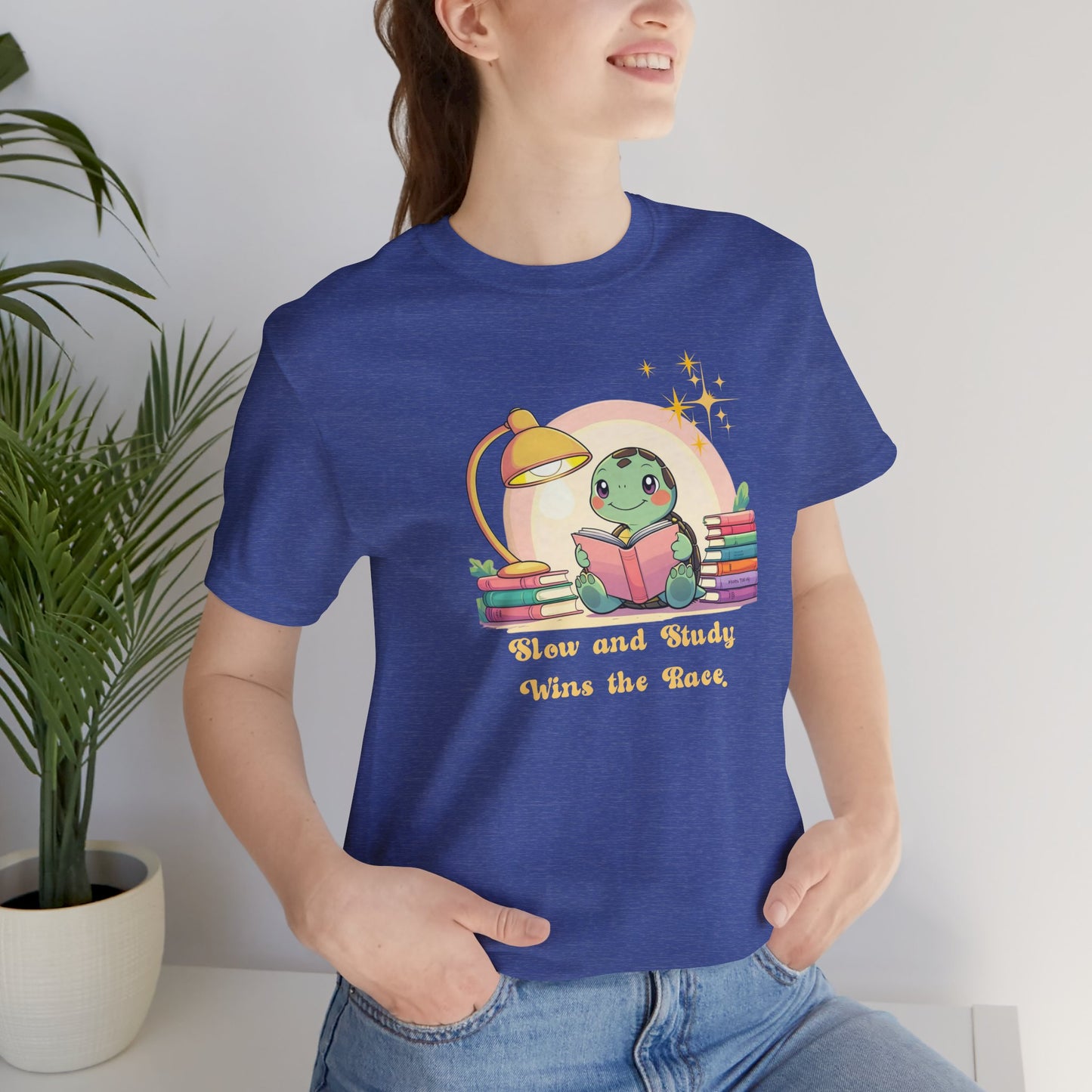 "Slow and Study Wins the Race"Turtle T-shirt