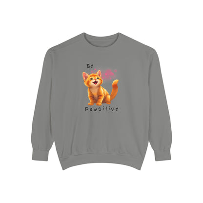 Be Pawsitive Cat Lover Sweatshirt