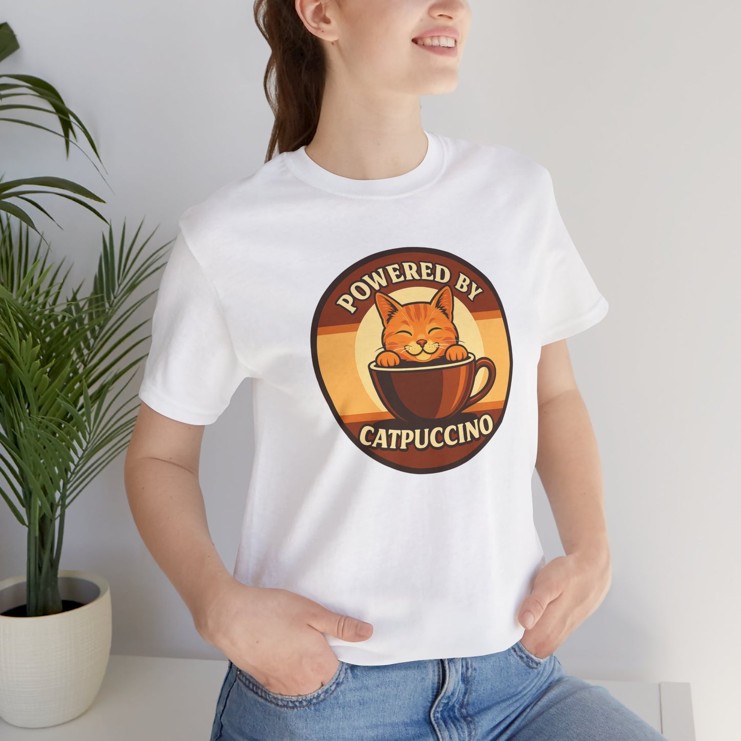 Powered by Catpuccino T-shirt