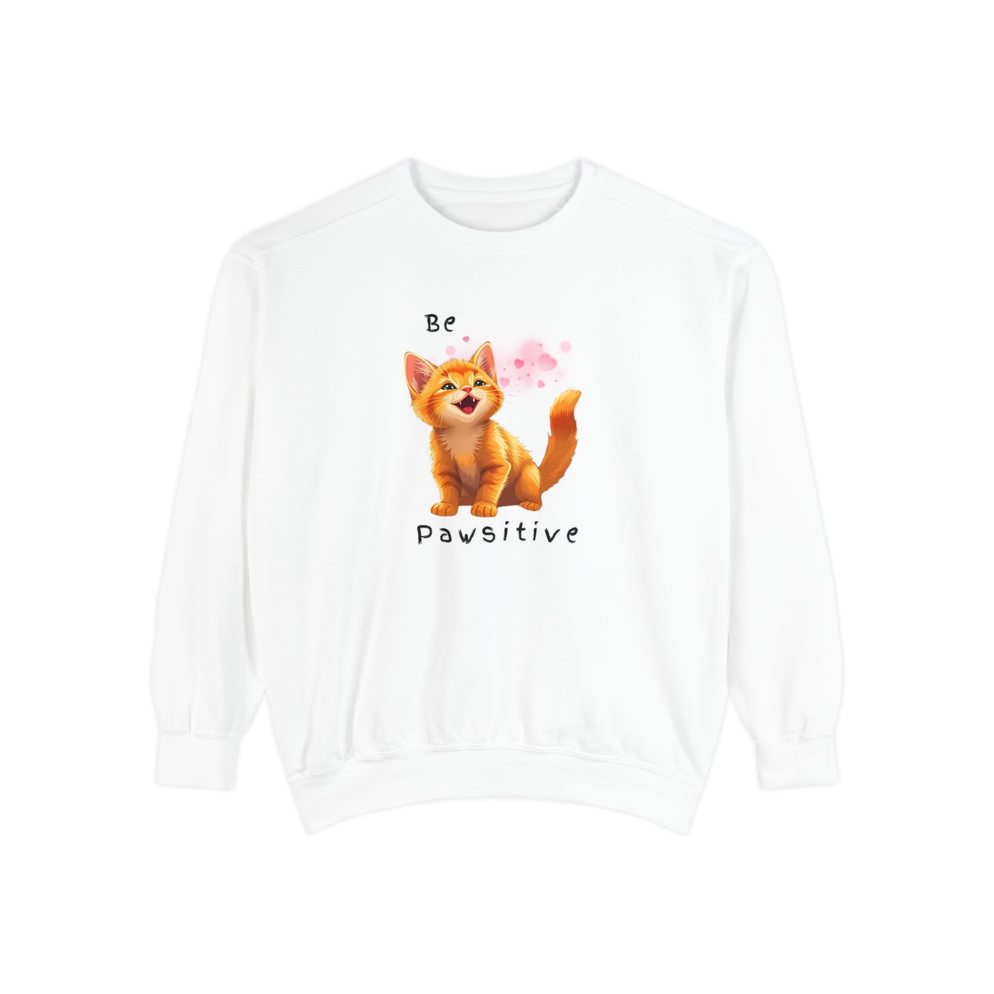 Be Pawsitive Cat Lover Sweatshirt