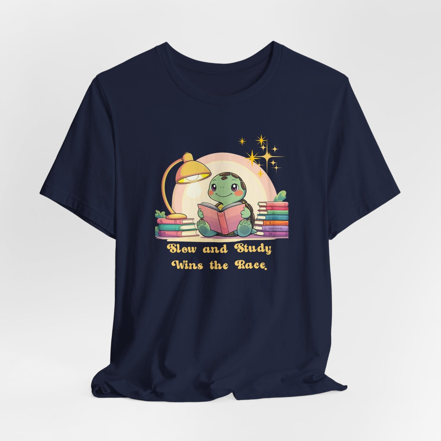 "Slow and Study Wins the Race"Turtle T-shirt
