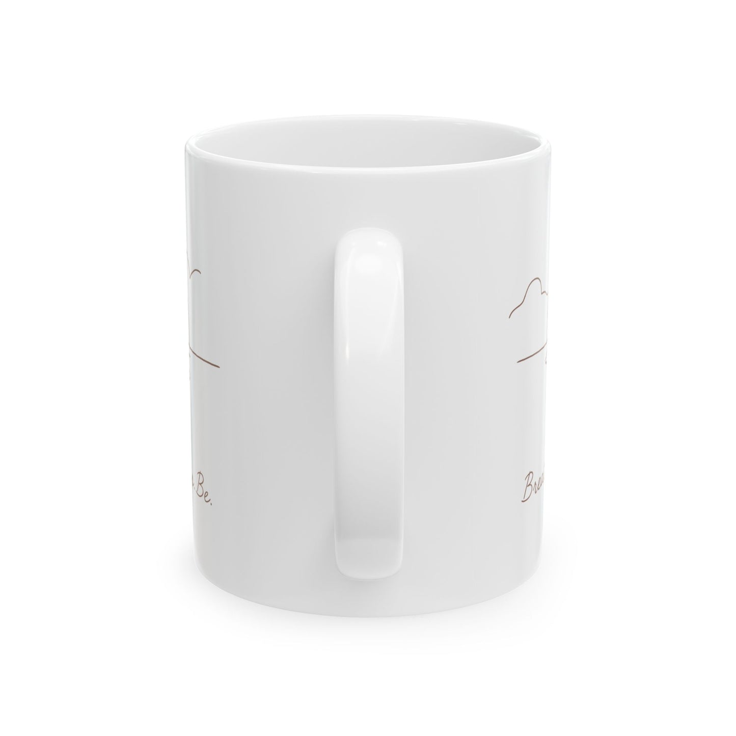 Breathe, Sip, Be  White Coffee/Tea Mug