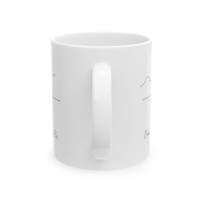 Breathe, Sip, Be  White Coffee/Tea Mug