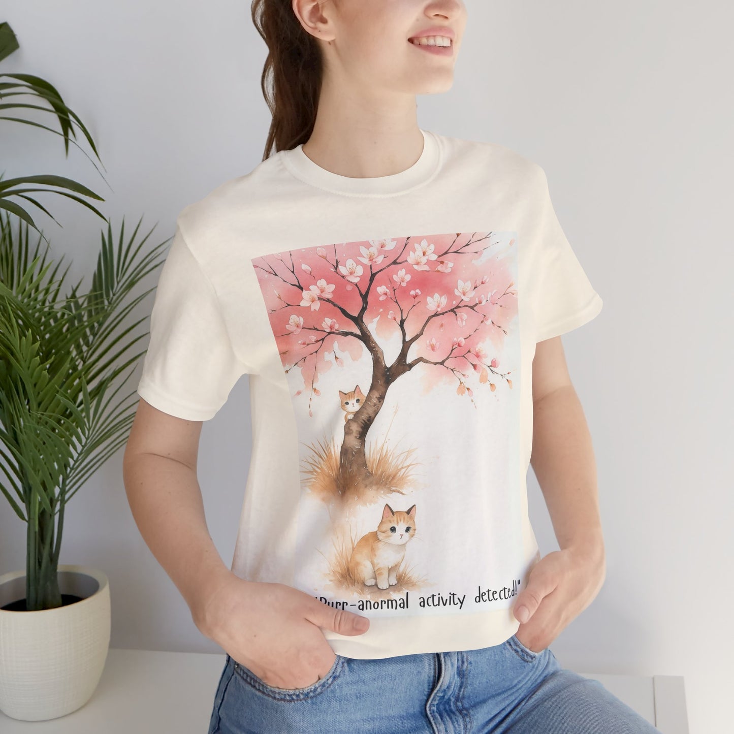 Paws & Petals Mystery T-shirt |"Purr-anormal Activity Detected"