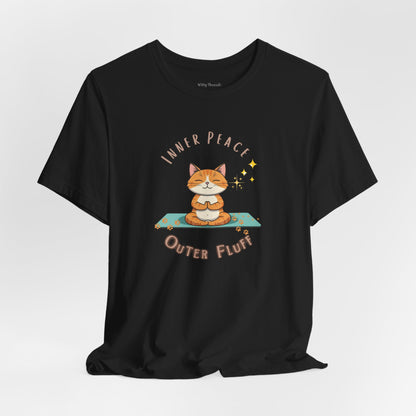 Inner Peace-Outer Fluff Cat Unisex T-shirt