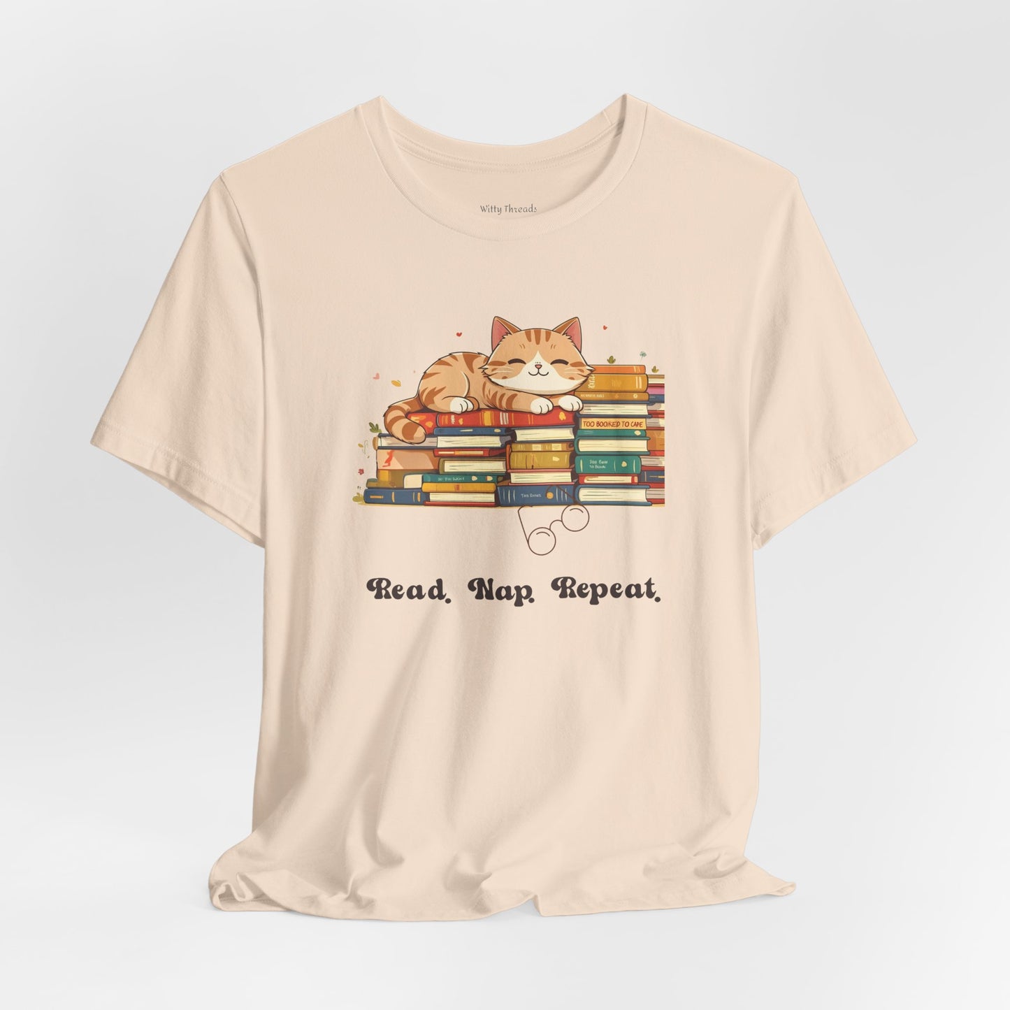 Read. Nap. Repeat. Cat T-shirt for Readers