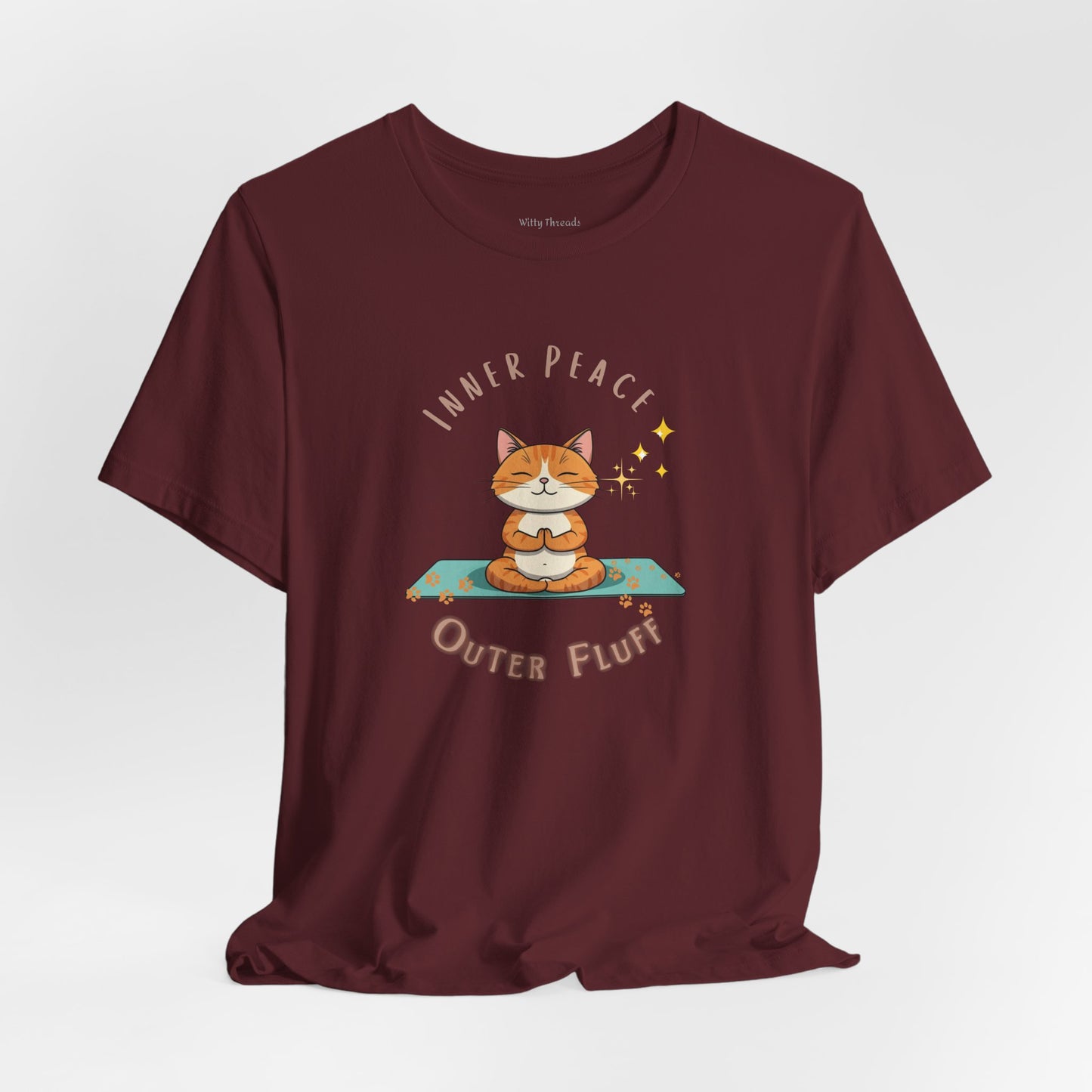 Inner Peace-Outer Fluff Cat Unisex T-shirt