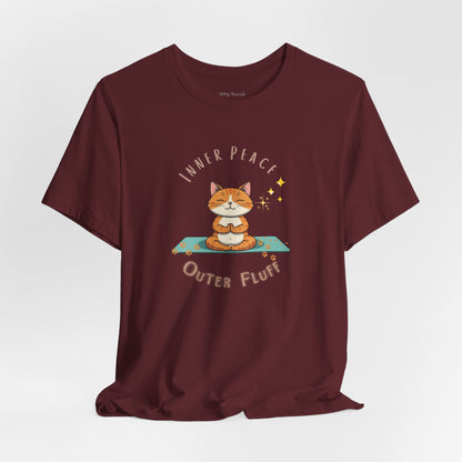 Inner Peace-Outer Fluff Cat Unisex T-shirt