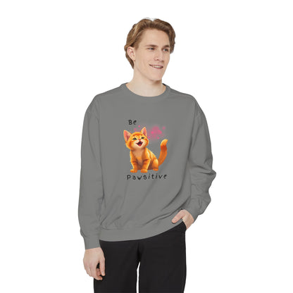 Be Pawsitive Cat Lover Sweatshirt