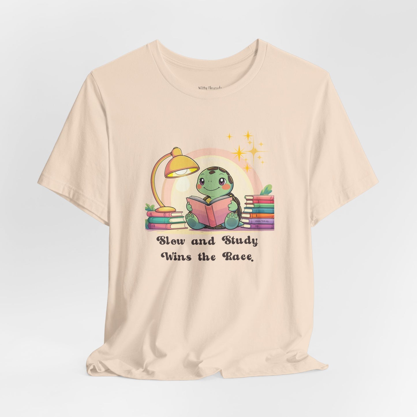 "Slow and Study Wins the Race"Turtle T-shirt