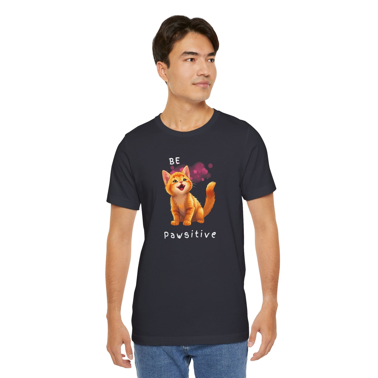 "Be Pawsitive" Cat Lovers T-shirt