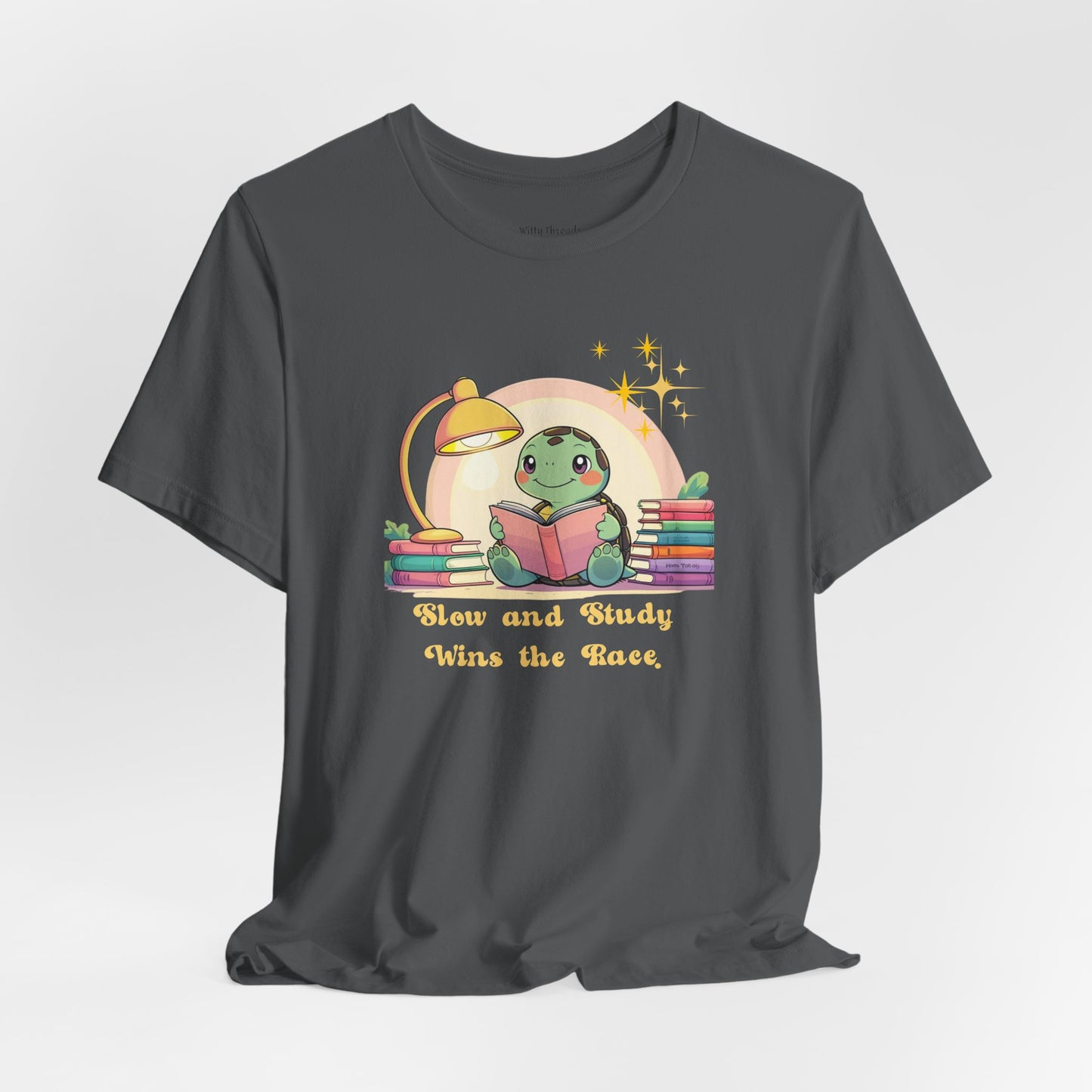 "Slow and Study Wins the Race"Turtle T-shirt
