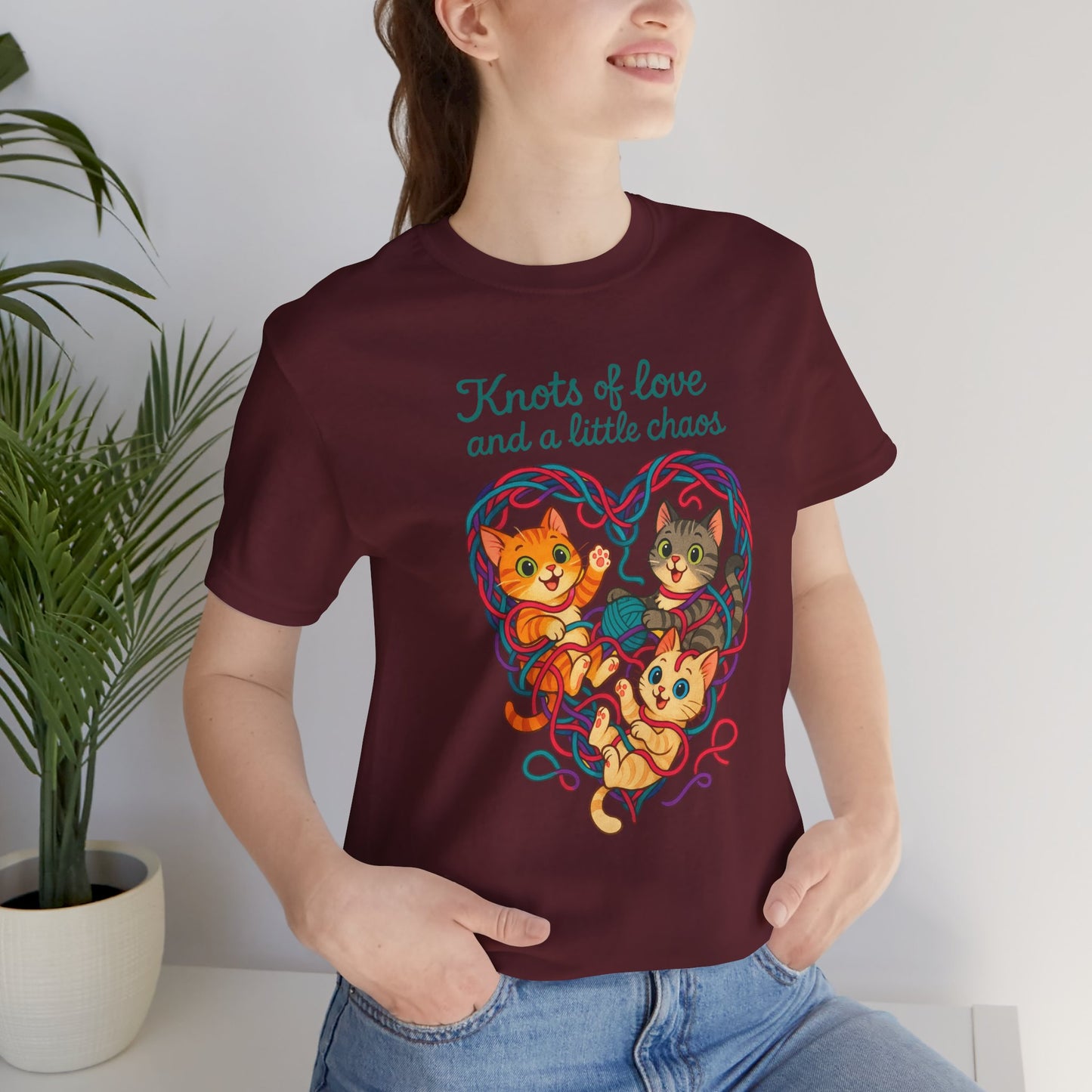Knots of Love Cat T-Shirt