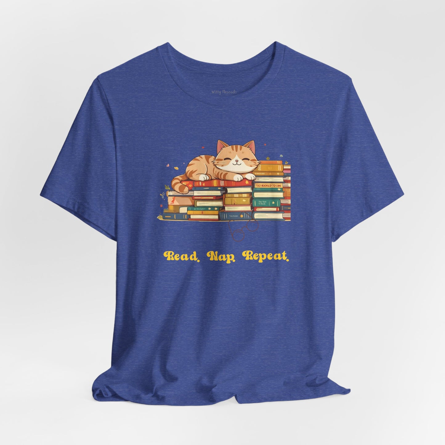 Read. Nap. Repeat. Cat T-shirt for Readers