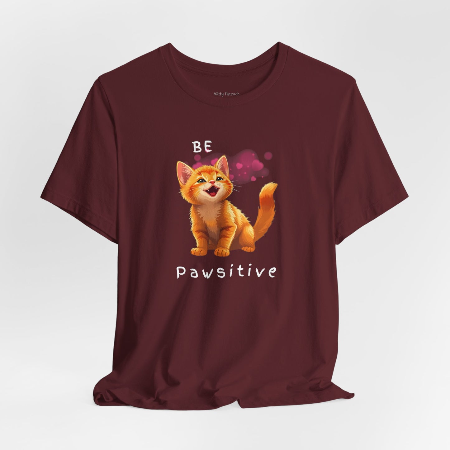 "Be Pawsitive" Cat Lovers T-shirt