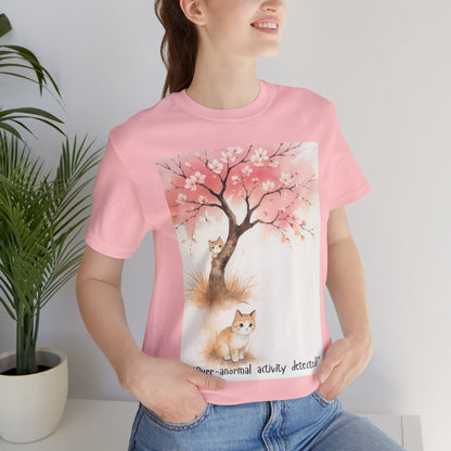 Paws & Petals Mystery T-shirt |"Purr-anormal Activity Detected"