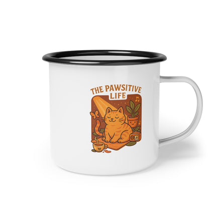 The Pawsitive Life Cute Cat Outdoor Camping Cup, Gift for Cat Owners, Pet-Themed Drinkware