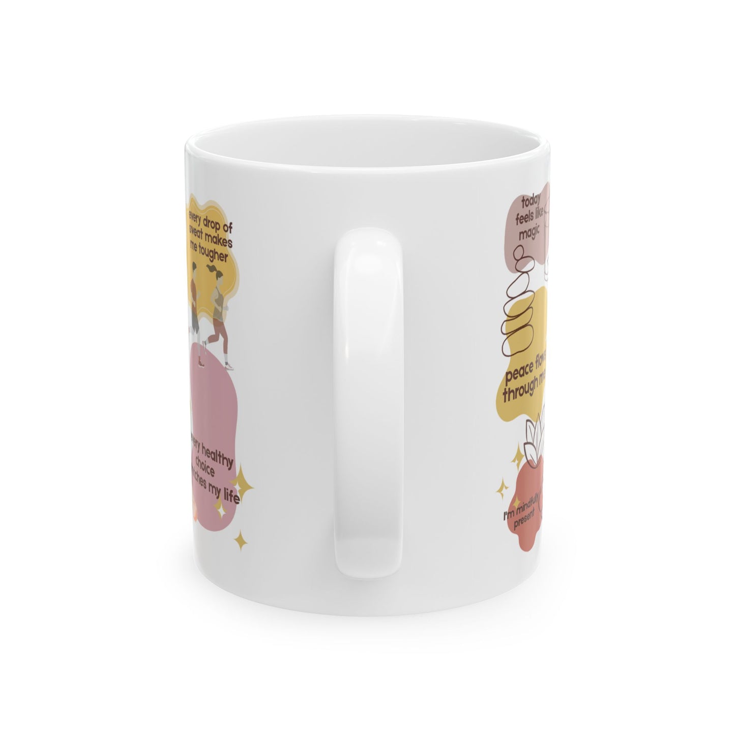 Self-Improvement Affirmations Ceramic Mug | Positive Quotes Coffee Cup | Inspirational Drinkware