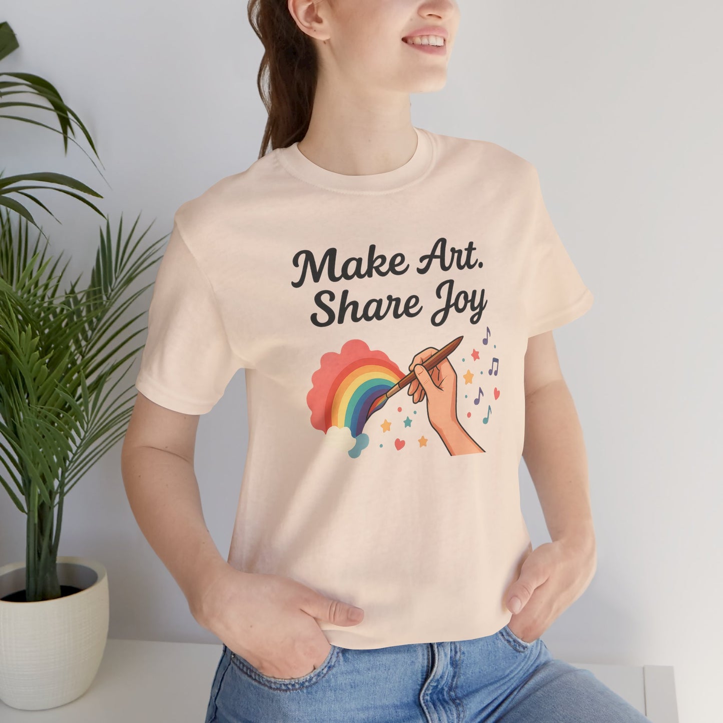 Make Art Share Joy T-shirt