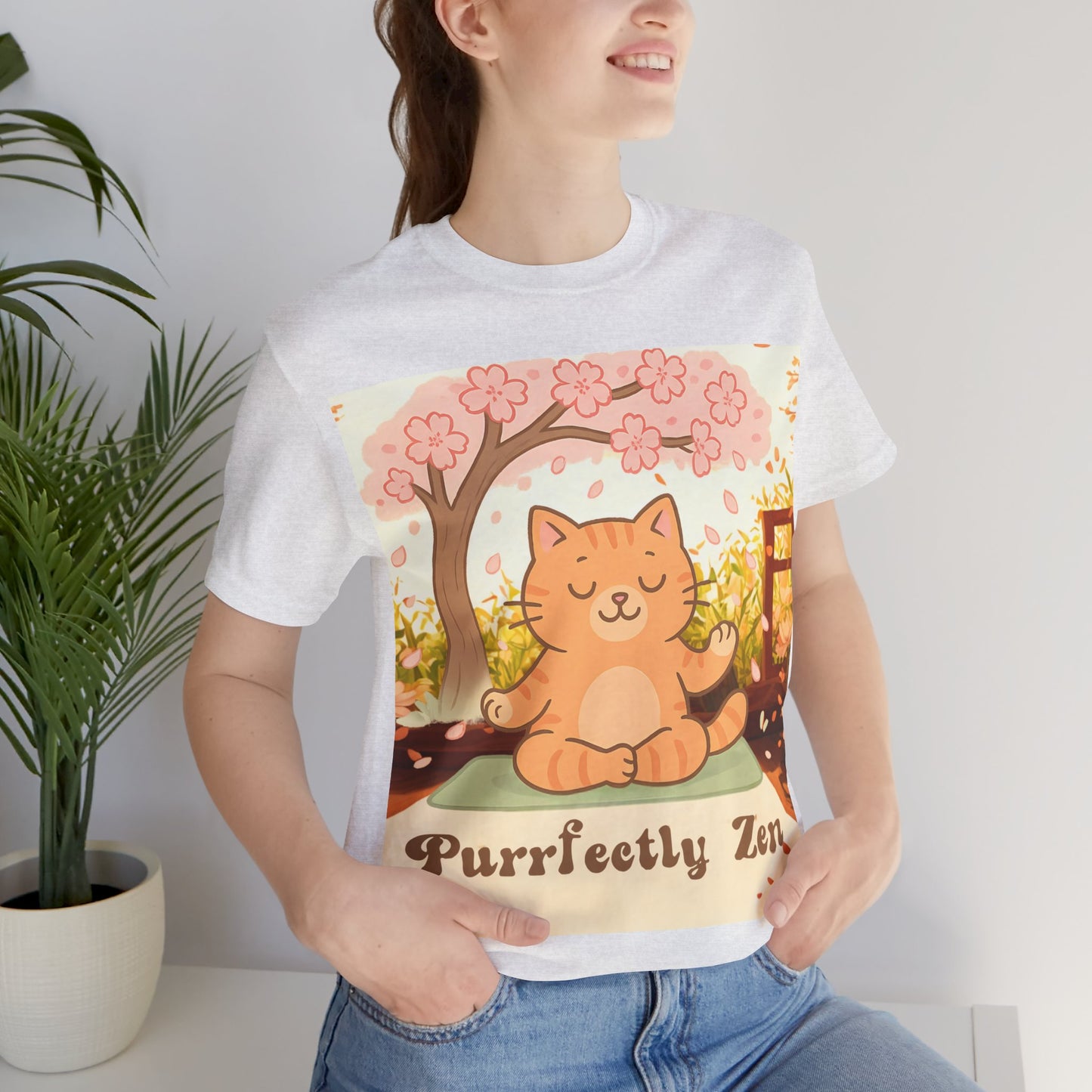 Purrfectly Zen Cat T-shirt
