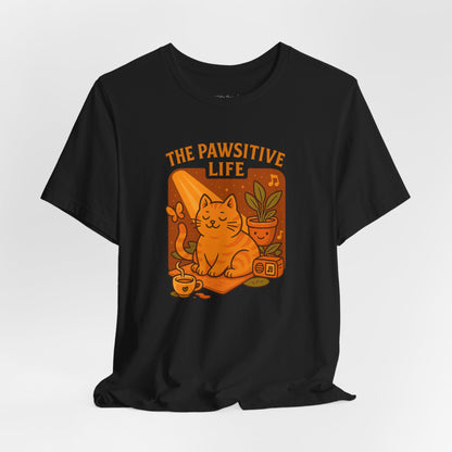 The Pawsitive Life Cat T-shirt