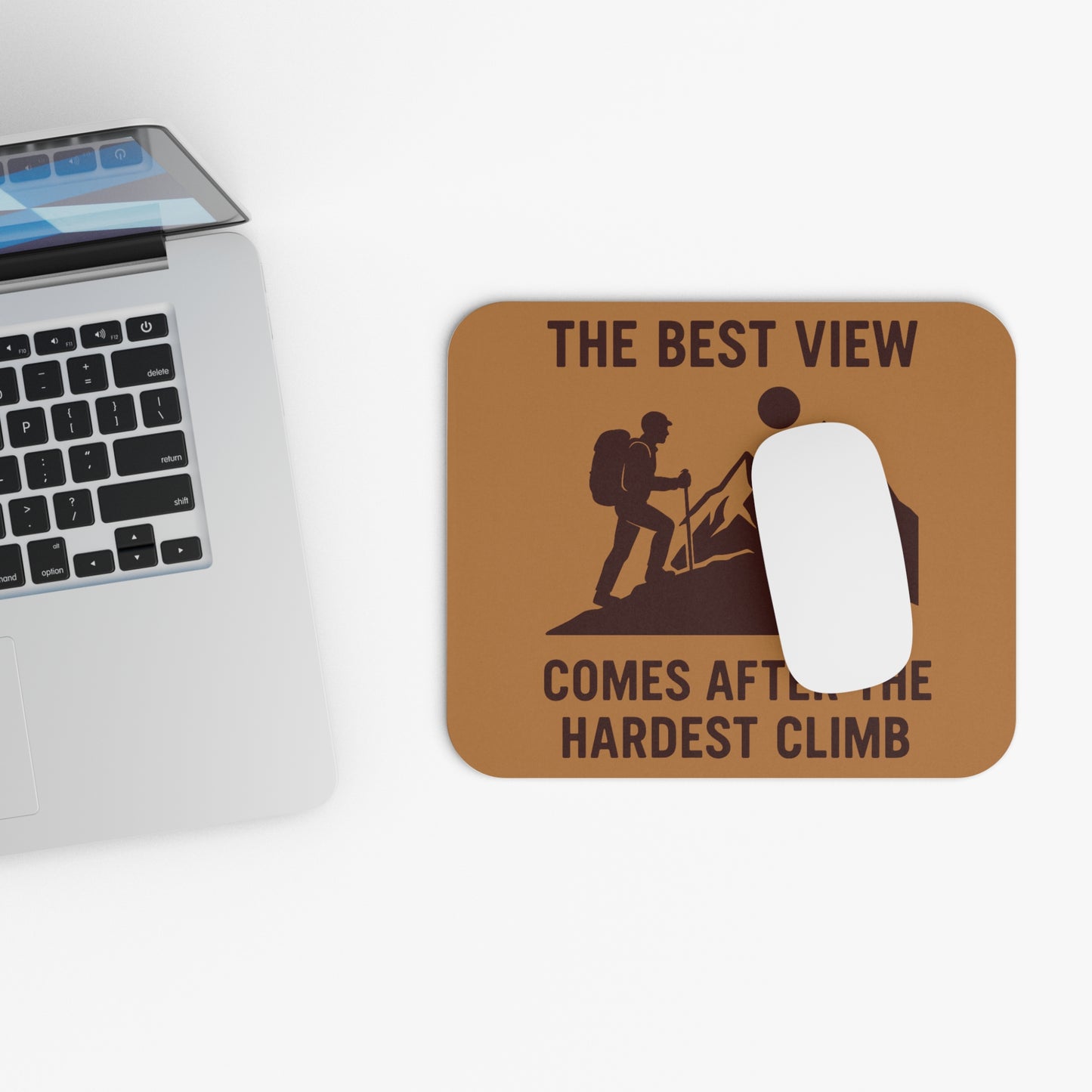 Adventure-Inspiring Mouse Pad | Perfect Gift for Hikers, Outdoor Enthusiasts, Motivational Office Décor