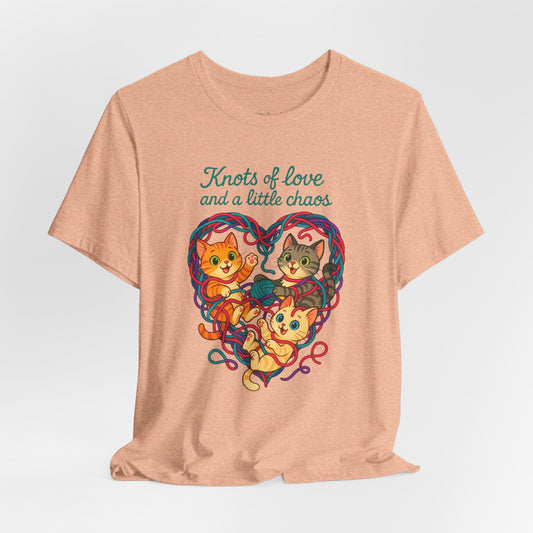 Knots of Love Cat T-Shirt
