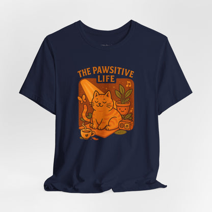 The Pawsitive Life Cat T-shirt