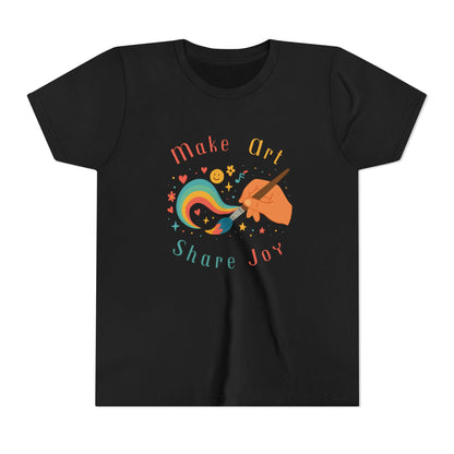 Make Art Share Joy, Kids Art Shirt