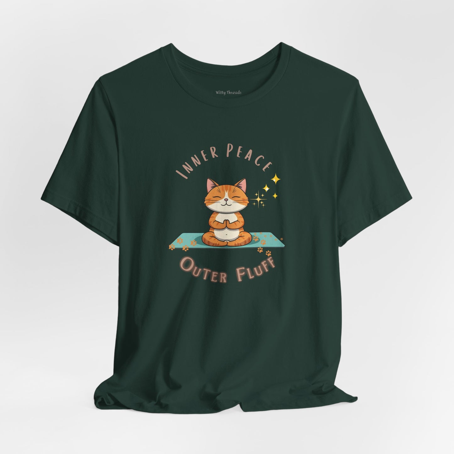 Inner Peace-Outer Fluff Cat Unisex T-shirt