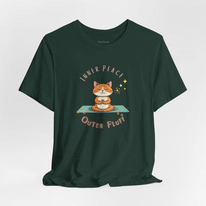 Inner Peace-Outer Fluff Cat Unisex T-shirt