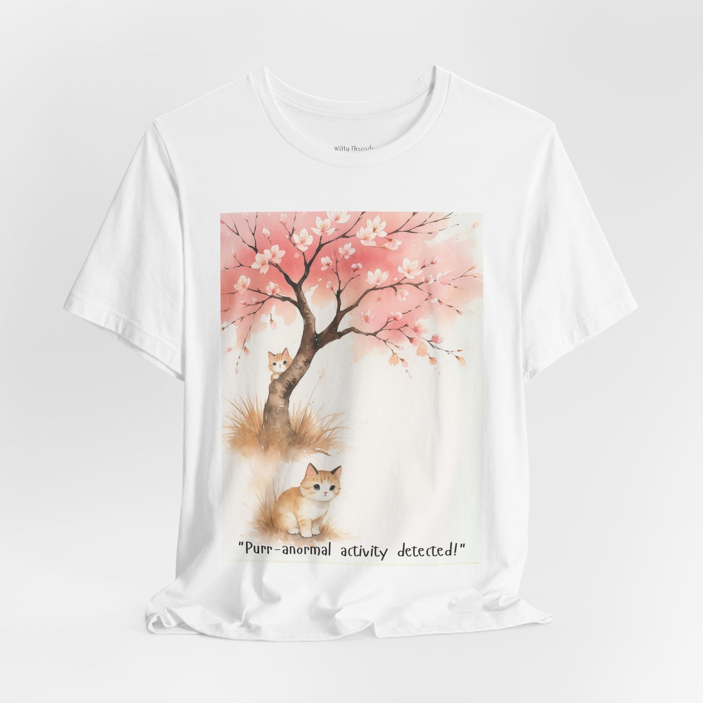 Paws & Petals Mystery T-shirt |"Purr-anormal Activity Detected"